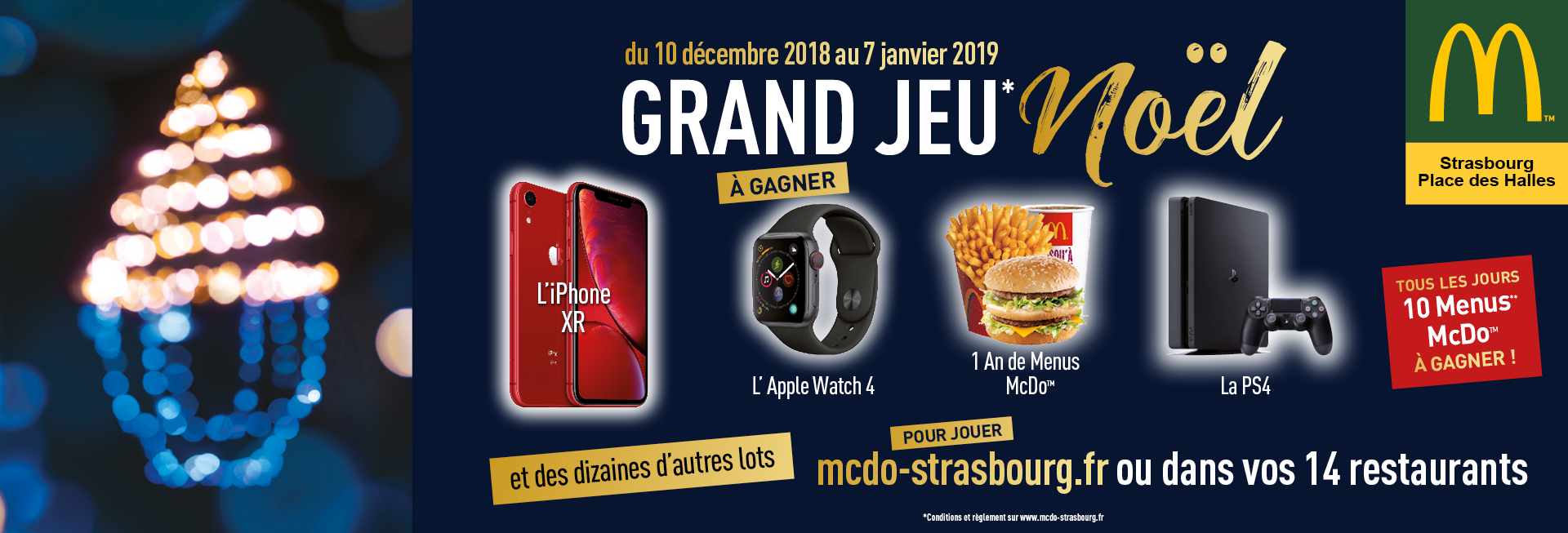 C Est Noel Chez Mcdonald S Place Des Halles Place Des Halles Centre Commercial Strasbourg